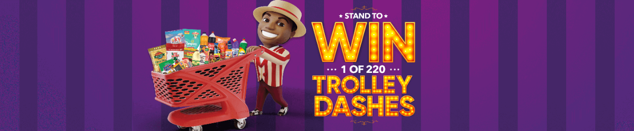 Stand to win 1 of 220 Trolley Dashes