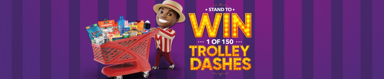 WIN ONE OF 150 TROLLEY DASHES