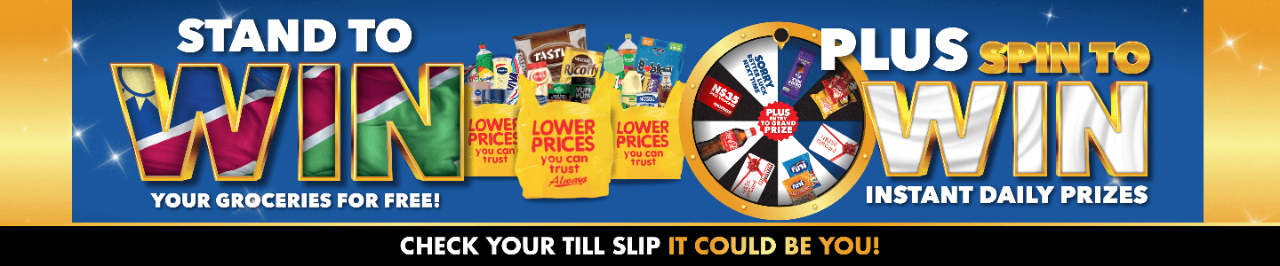 Shoprite Namibia turns 35 and you could win your groceries for FREE for an entire year! Buy 3 participating products, scan your slip and enter on WhatsApp. Offers valid until 7 September 2025. 