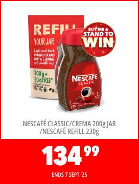 NESCAFÉ CLASSIC/CREMA 200g JAR /NESCAFÉ REFILL 230g