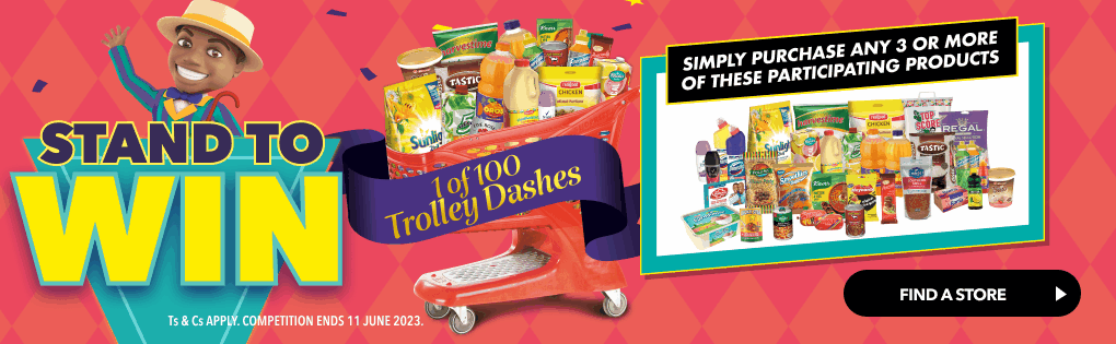 STAND TO WIN 1 OF 150 TROLLEY DASHES