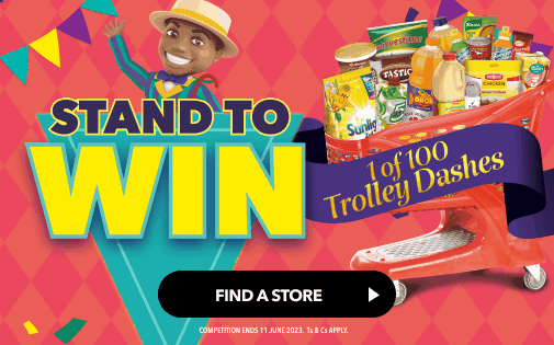 STAND TO WIN 1 OF 150 TROLLEY DASHES