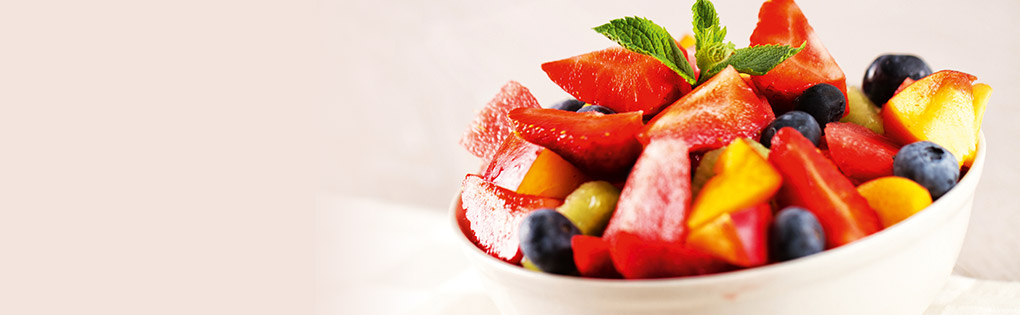 Fruit Platter with Mint Syrup