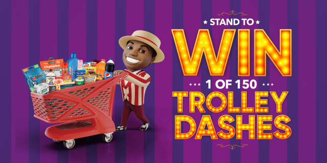 WIN ONE OF 150 TROLLEY DASHES