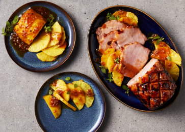 Orange-Glazed Pineapple Gammon