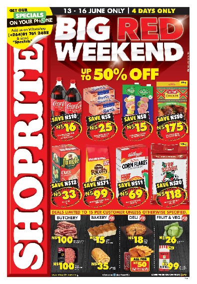 specials leaflet