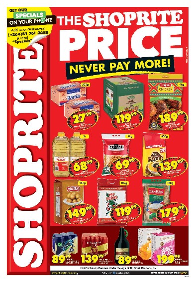 specials leaflet