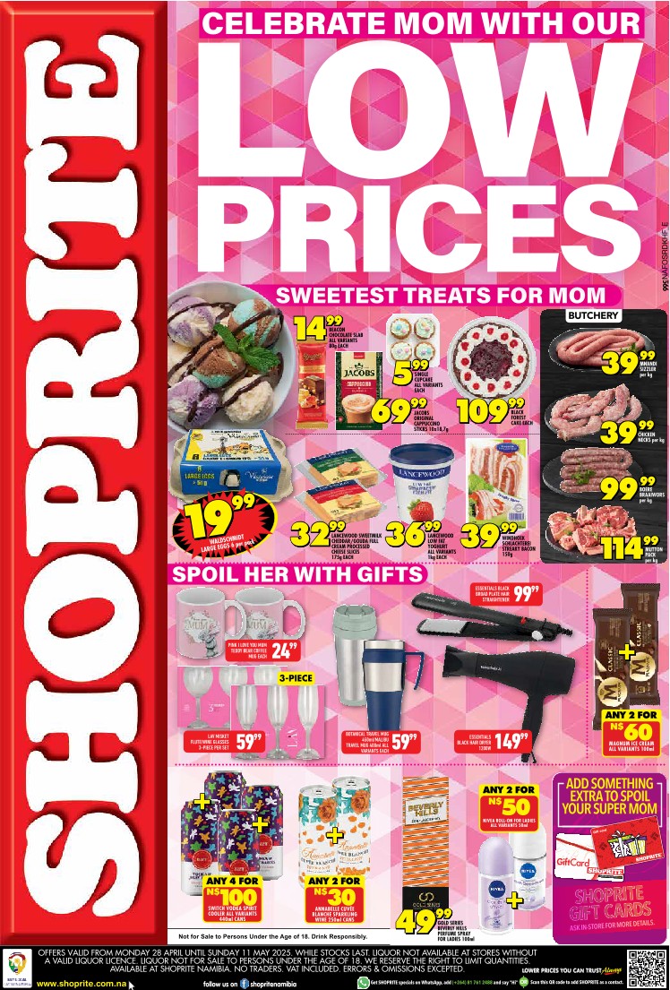 specials leaflet
