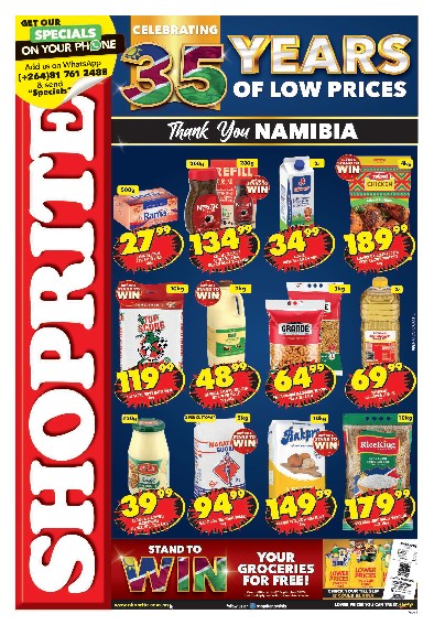 specials leaflet