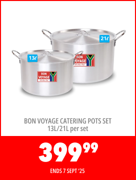 BON VOYAGE CATERING POTS SET 13L/21L PER SET, 399,99